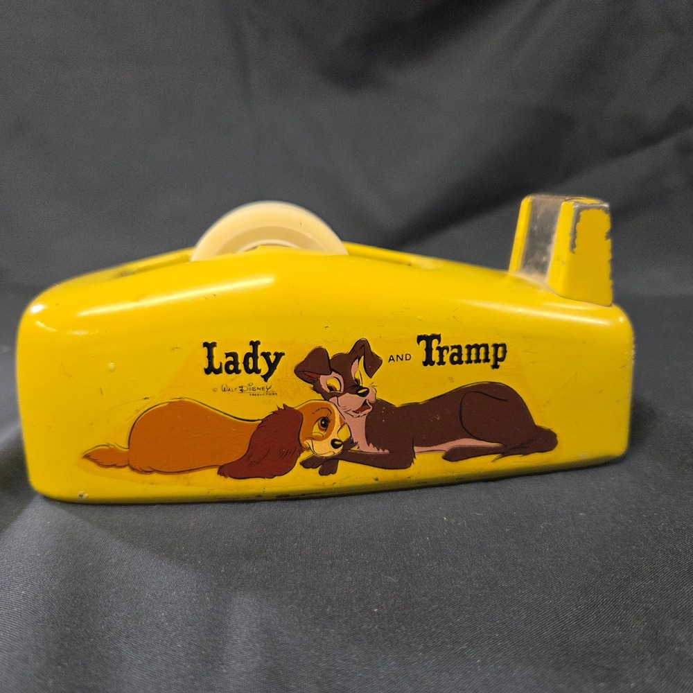 1955 Lady and the Tramp Scotch‎ Tape Dispenser Promotional Walt Disney
